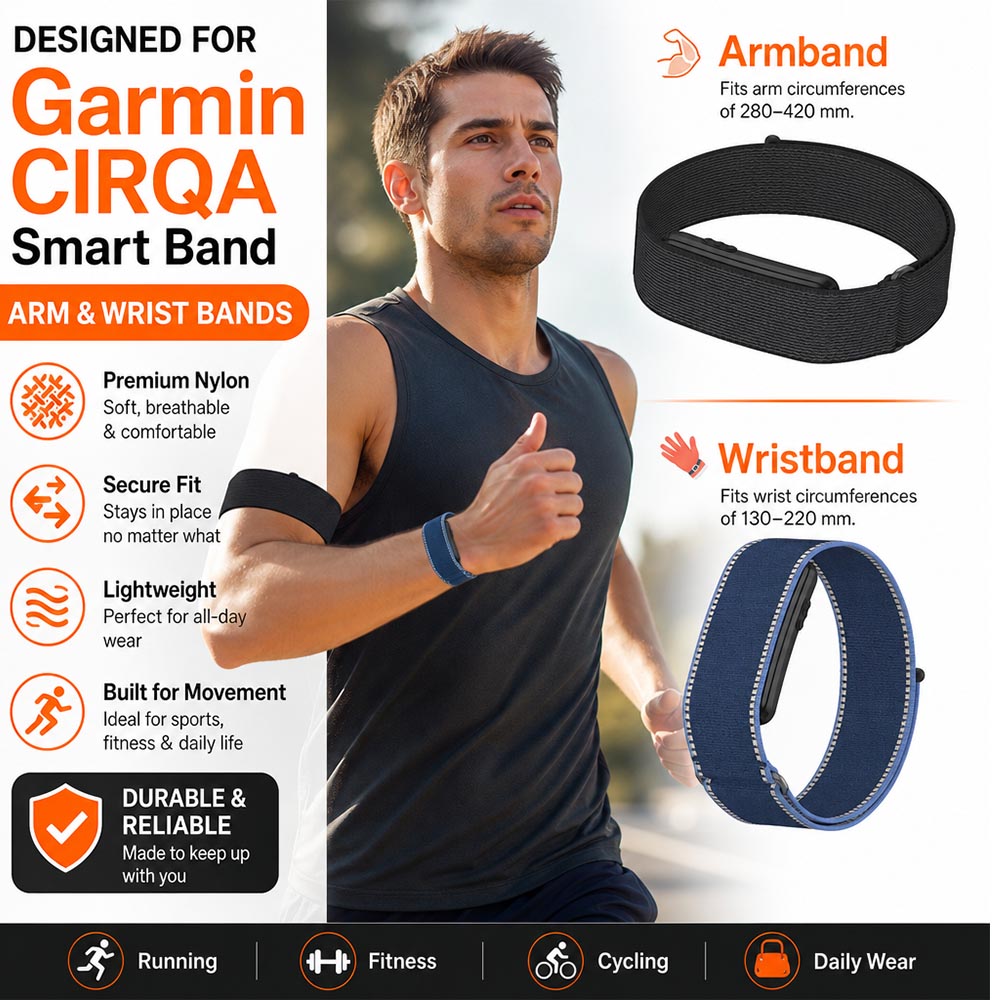 Golf Exercise Equipment - Nylon Bicep/Wrist Strap for Garmin Cirqa