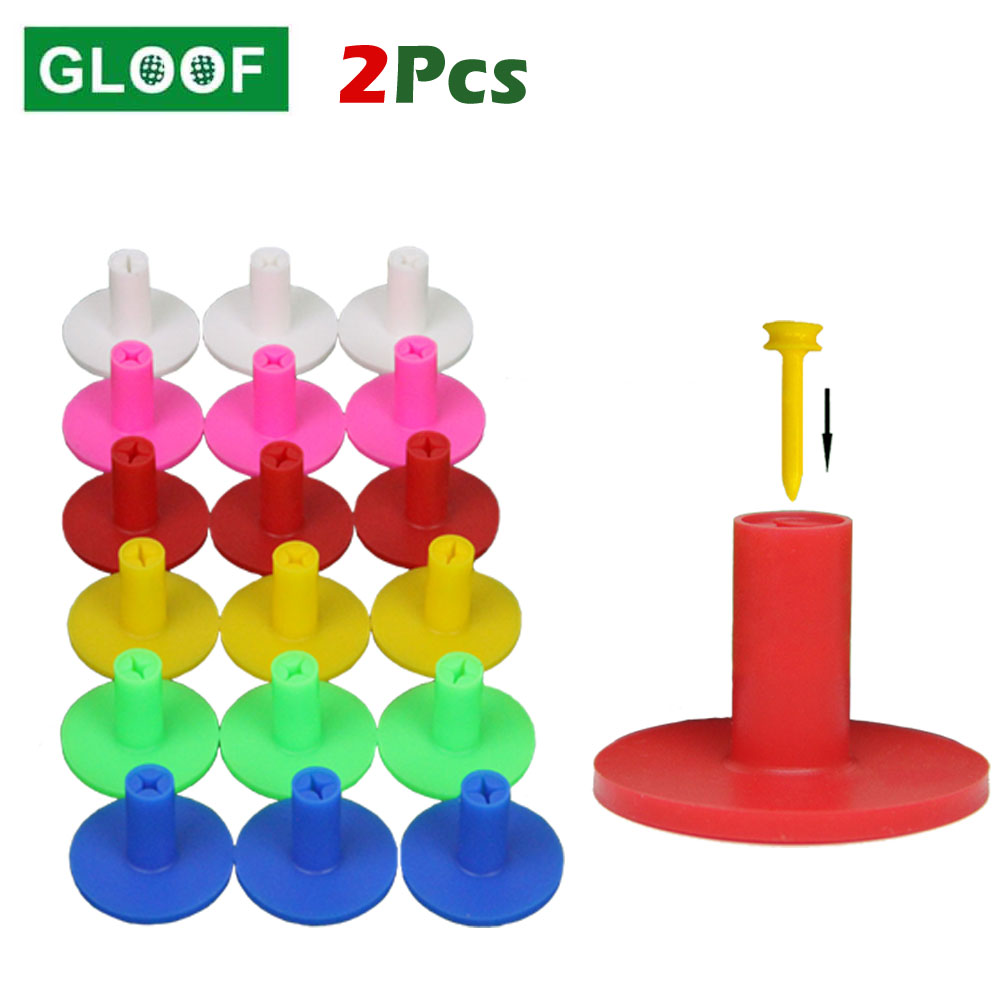 2Pcs Rubber Golf Tees Golfer B - Golf Exercise Equipment 评论和价格